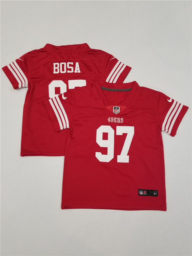 Toddlers San Francisco 49ers #97 Nick Bosa Red Vapor Untouchable Football Stitched Jersey